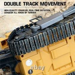 HUINA 116 RC Truck Heavy Bulldozer Caterpillar Alloy Tractor Model Engineering