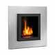 Heater Infrared Firreplace Modern 4 H 600 Ml Stainless Steel Black & Silver