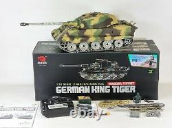 Heng Long Radio Remote Control RC Tank King Tiger PRO METAL V7 IR Barrel Recoil