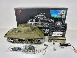 Heng Long Tank Sherman Metal 2.4 Radio Remote Control RC BB Smoke Sound V7 Mdeol