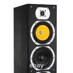Hi Fi Speaker System Subwoofer 4 Way Loud Audio Sound DJ Party 440 W Power Black