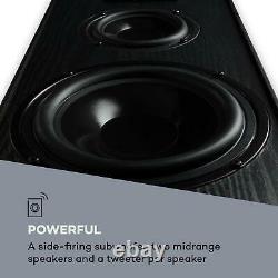 Hi fi Speakers System Floor standing Tower DJ Party Home Audio 700W Black