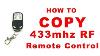 How To Copy 433mhz Rf Remote Control