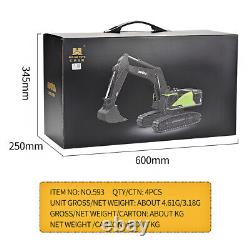 Huina 1593 Remote Control Excavator 114 RC Construction Vehicle Kids Toy Gifts