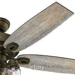 Hunter Fan 52 inch Regal Bronze Ceiling Fan with 3 Light Fitter & Remote Control