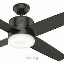 Hunter Fan 54 in Contemporary Noble Bronze Ceiling Fan with Light Kit and Remote