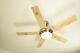 Indoor Ceiling Fan Light With Remote Control 112cm / 44 Fresco Nickel & Pine