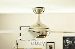 Indoor ceiling fan light with remote control 112cm / 44 FRESCO Nickel & Pine