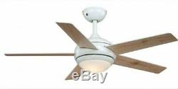 Indoor ceiling fan light with remote control 112cm / 44 FRESCO White & Pine