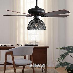 Industrial 52 LED Ceiling Fan Light Chandelier Lamp With Remote Control 3 Speed
