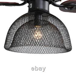 Industrial 52 LED Ceiling Fan Light Chandelier Lamp With Remote Control 3 Speed