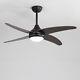 Industrial Wooden Blades Ceiling Fan With Light 3 Colour Led Lamp/remote Control