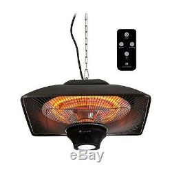 Infrared Ceiling Radiant Heater Space Outdoor Patio Heating 2000W IP34 Remote BL