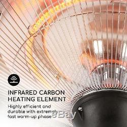 Infrared Heater Space Patio Portable Heating 750 / 1500W Outdoor Home Garden