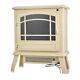 Infrared Quartz Electric Stove Heater Glass Front Door Thermostat Remote Control