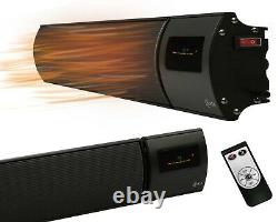 KIASA -1200W Far Infrared Heater Bar -Remote & Timer -Wall & Ceiling Mount -IP44