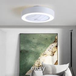 LED Ceiling Fan Lights Dimmable Remote Control 75W Fan Lamp Bedroom Living Room