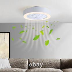 LED Ceiling Fan Lights Dimmable Remote Control 75W Fan Lamp Bedroom Living Room