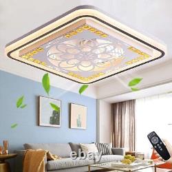 LED Ceiling Fan with Light, Mordern with Remote Control Dimmable for Living Room