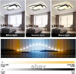 LED Ceiling Light, Living Room Ceiling Lamp Dimmable with Remote Control
