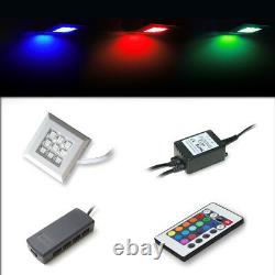 LED RGB Down Light Spot Furniture Lights Set Remote Control- RGB (multicolor)