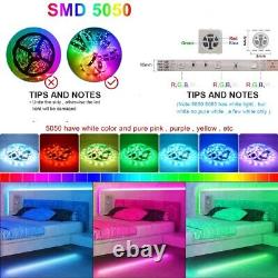 Led Strip Lights 5050 Rgb Colour Changing Tape Under Cabinet Kitchen Lighting Uk