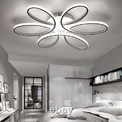 Living Room LED Ceiling Light Modern Metal Acryli Chandelier Flower Lamp Kitchen