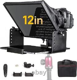 Metal Prompter Kit 12 inch for 12.9inch iPad Tablets with APP Remote Control