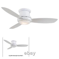 Minka Aire F518L-WH Concept II White 44 Ceiling Fan WithLED Light Remote Control