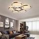Modern 7 Rings Ceiling Light Dimmable Led Chandelier Lamp Fixture Remote Control