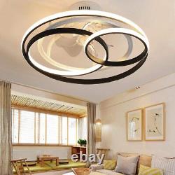 Modern Ceiling Fan Lighting, Ultra Silent, Led Dimmable with Remote Control