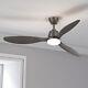 Modern Ceiling Fan With Led Light Remote Control 3 Blades 6 Speed Dimmable Timer
