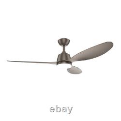 Modern Ceiling Fan with LED Light Remote Control 3 Blades 6 Speed Dimmable Timer