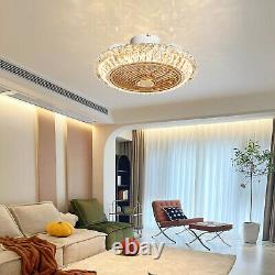 Modern Ceiling Fan with Light, K9crystal Ceiling Fan WithLED Light, remote Control