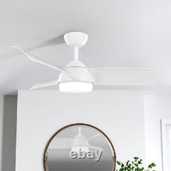 Modern LED Ceiling Fan Light Remote Control 3-ABS Blades Cooling 42 in (107 cm)