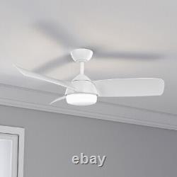 Modern LED Ceiling Fan Light Remote Control 3-ABS Blades Cooling 42 in (107 cm)