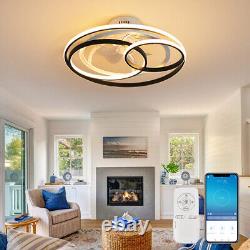 Modern LED Ceiling Fan With Light, Ceiling Fans With Remote Control, Dimmable