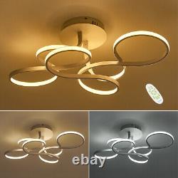 Modern Lamp Cross Circle Ring LED Ceiling Light Chandelier Lights Living Room