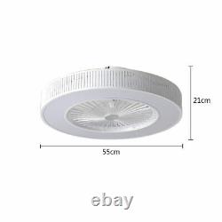 Modern Led Ceiling Fan with Light 3 Wind Speed Bedroom Living Room Fan Lamp New
