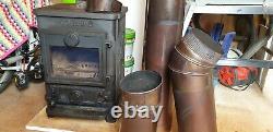 Morso Squirrel 1410 Wood Burning MultiFuel Stove Black with Flue Included