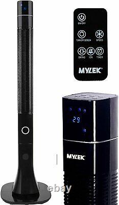 Mylek Oscillating Tower Fan 48 inch Electric Cooling Remote Timer Air Purifier