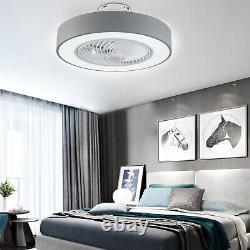 NEW! 22 36W Ceiling Fan with Dimmable LED Lighting Light & Remote Control Grey