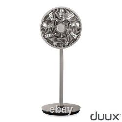 NEW Duux 13 Whisper Flex Smart Pedestal Fan with Remote Control in Grey DXCF54
