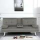 New Scandi Style Fabric Grey Sofa Bed Recliner 3 Seater Modern Luxury Design