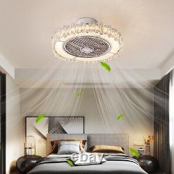 New LED Ceiling Fan Lamp, Modern Smart Ceiling Light, with Lamp + Remote Control