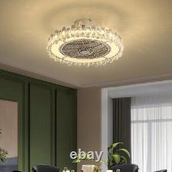 New LED Ceiling Fan Lamp, Modern Smart Ceiling Light, with Lamp + Remote Control