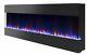 New Style Electric Fire 3 Sizes White Or Black Wall Recessed Insert Or Mantel