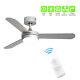 Nordic 42inch Dimmable Ceiling Fan With Led Light 2 In 1 Remote Control 3 Blades