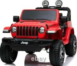 Official Jeep Wrangler Rubicon Kids 12V Electric Ride On Car 2.4G Remote Control
