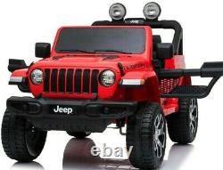Official Jeep Wrangler Rubicon Kids 12V Electric Ride On Car 2.4G Remote Control
